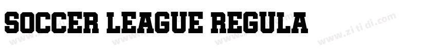 Soccer League Regula字体转换